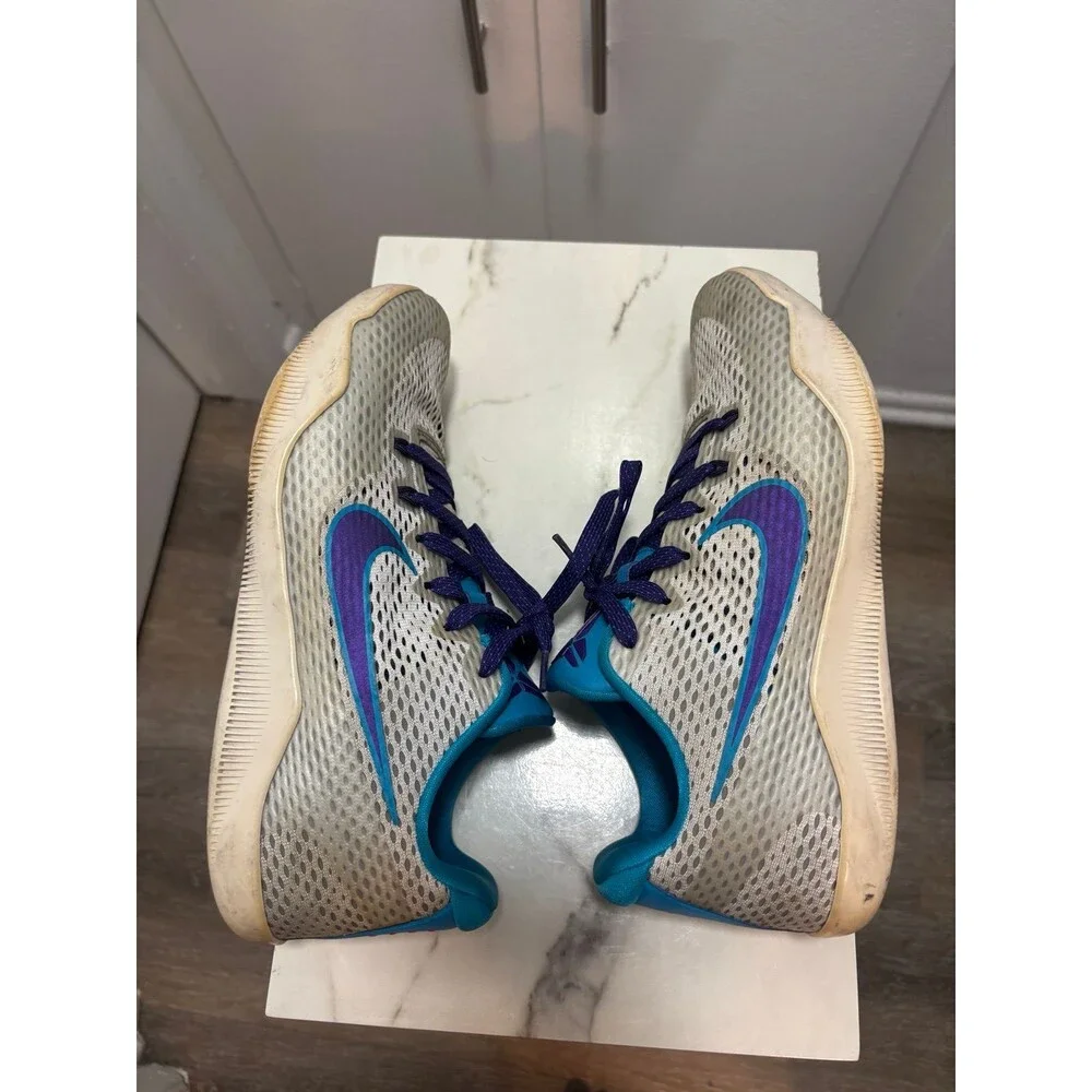 Nike Kobe 11 Low Draft Day 836183-154 White Purple Teal Mens Size 9.5 No Box